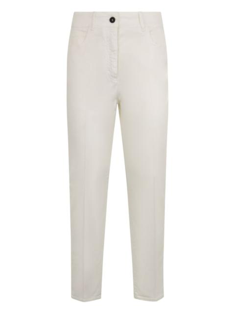 PESERICO buttoned straight trousers