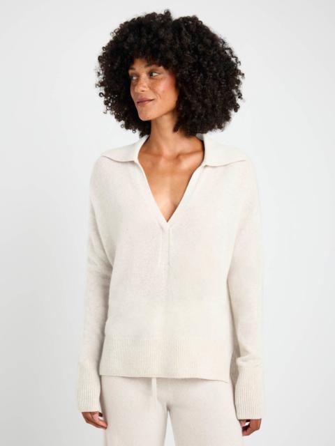 Splendid Tori Cashmere Polo Sweater