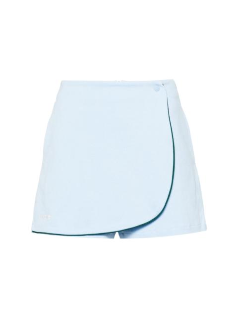 adidas logo-embroidered cotton skort