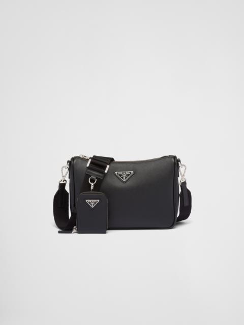 Saffiano-leather shoulder bag