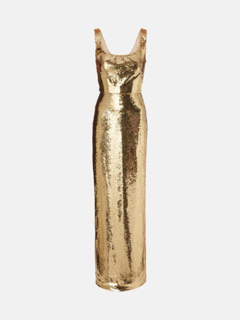 Monique Lhuillier Sequined gown