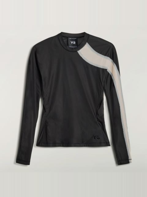 Y-3 Y-3 MESH FITTED LONGSLEEVE TEE