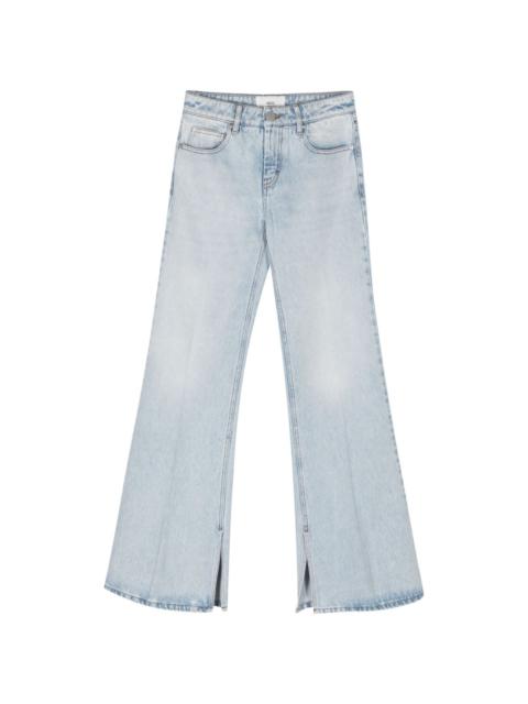 AMI Paris flared-leg cotton jeans