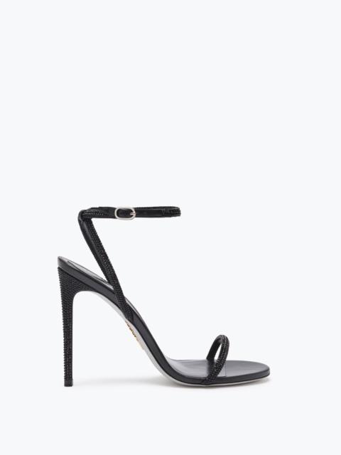 RENE CAOVILLA Ellabrita Crystal Black Sandal 105