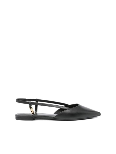 MICHAEL KORS logo-plaque leather pumps