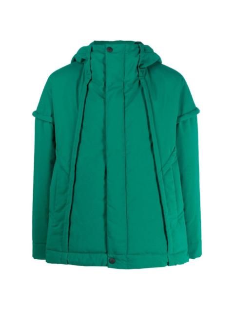 Frame hooded padded jacket