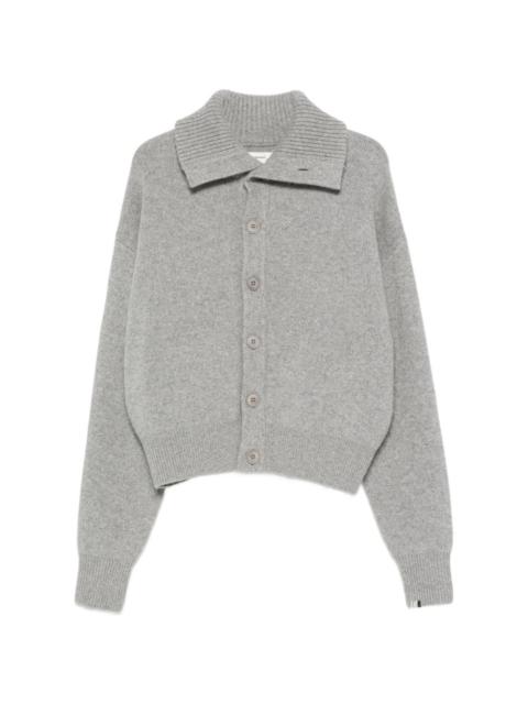 extreme cashmere Clement spread-collar cardigan