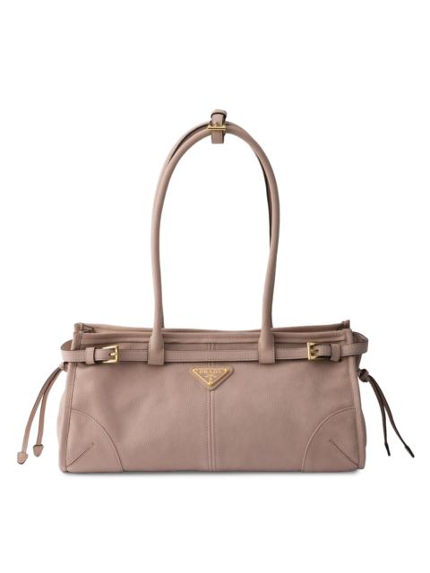 Prada Women's Bonnie Medium Nubuck Leather Handbag - Pink