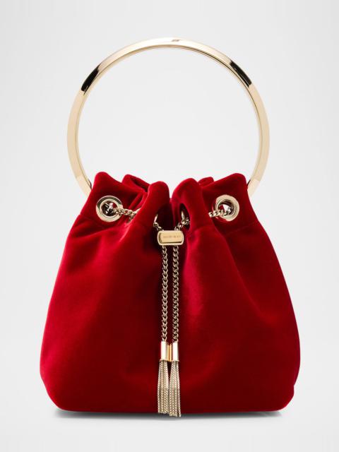 JIMMY CHOO Bon Bon Velvet with Metal Handle