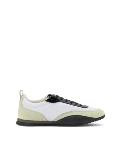 Detroit 1 suede-trimmed sneakers