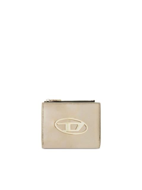 Diesel logo-plaque leather wallet