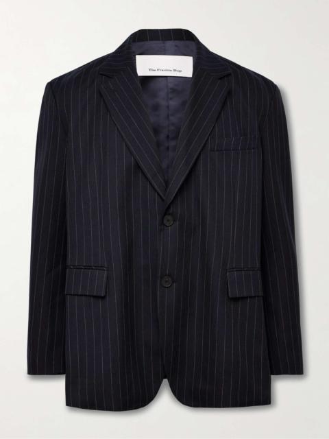 The Frankie Shop Beo Oversized Pinstriped Twill Suit Jacket