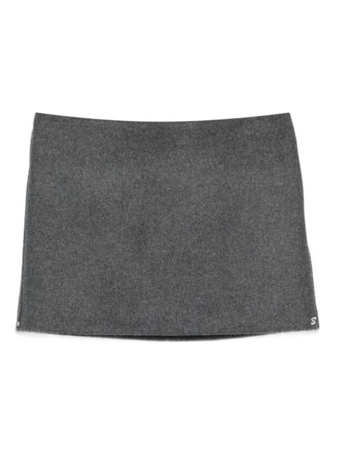 Sportmax logo-detail mini skirt