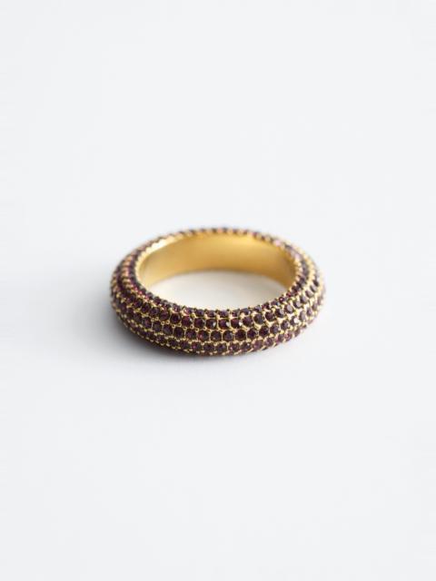 & Other Stories Chunky Rhinestone Ring