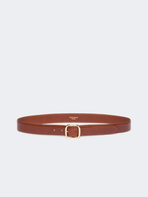 WEEKEND Max Mara AEREO Leather belt - TOBACCO