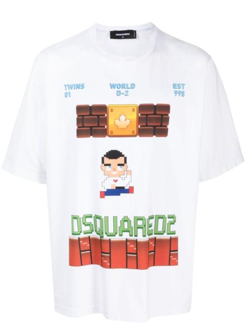 DSQUARED2 logo-print cotton T-shirt