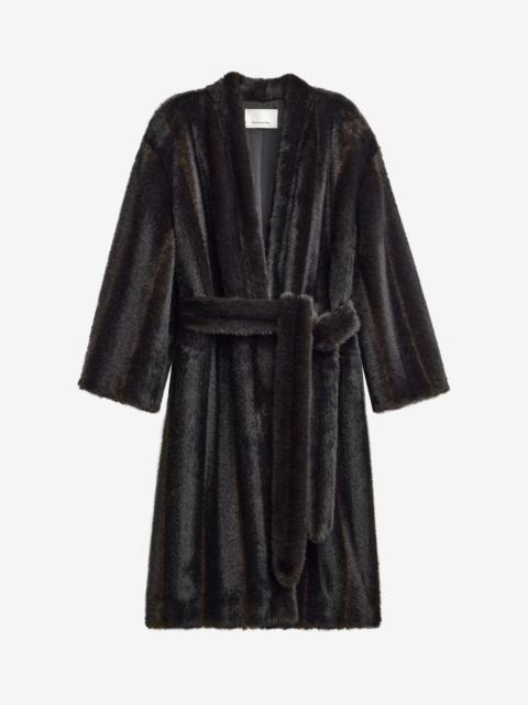 The Frankie Shop Destiny Padded Faux Fur Coat - Brown