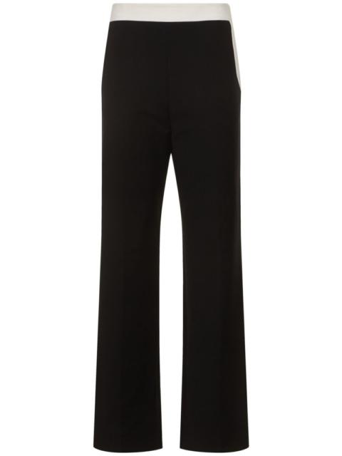 Femi tailored cotton blend wide pants