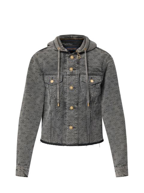 Louis Vuitton Vintage-Effect Monogram Denim Jacket