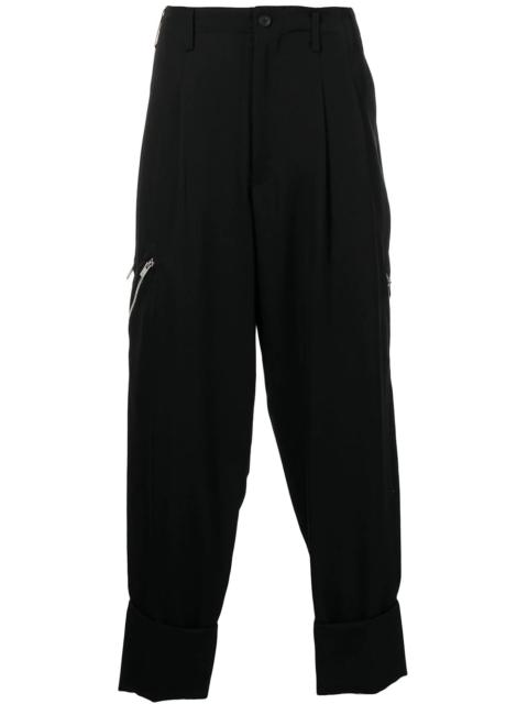 Yohji Yamamoto zip-detail tailored trousers
