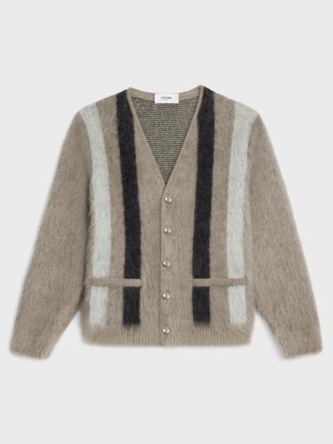 cardigan in brushed mohair