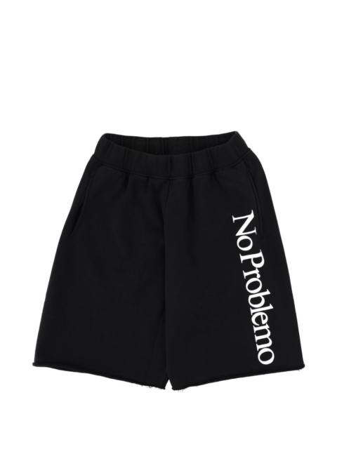 No Problemo logo-detail shorts