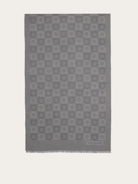 Gancini pattern scarf