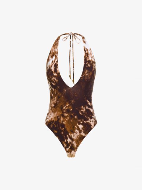 Roberto Cavalli Appaloosa Print Bodysuit