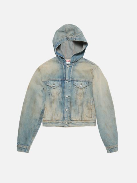 Acne Studios Denim jacket with hood - Mid Blue
