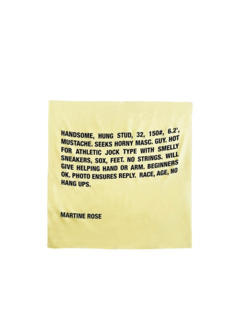 Martine Rose logo scarf