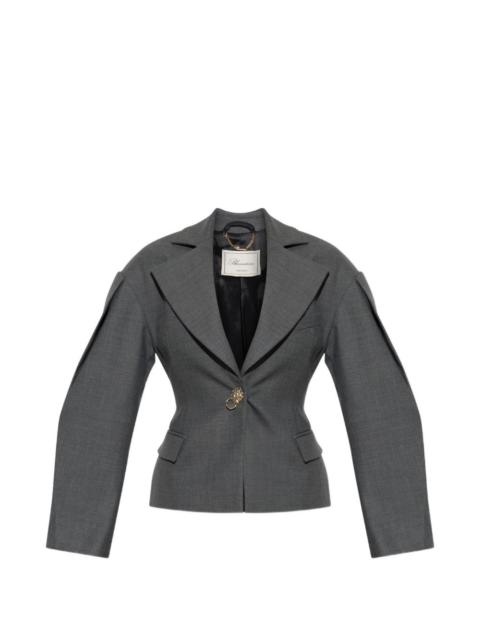 Blumarine lion-head-button jacket