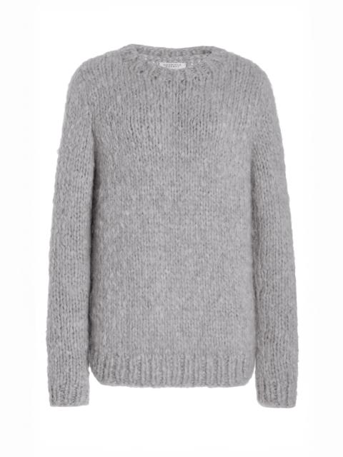 GABRIELA HEARST Lawrence Knit Sweater in Heather Grey Welfat Cashmere