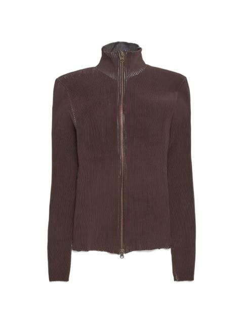 ISA BOULDER zip-up ribbed cardigan