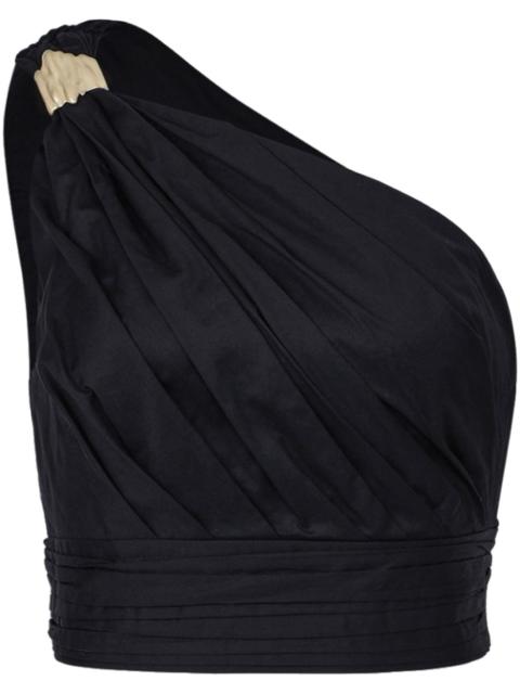 Aje. Clarity one-shoulder crop top
