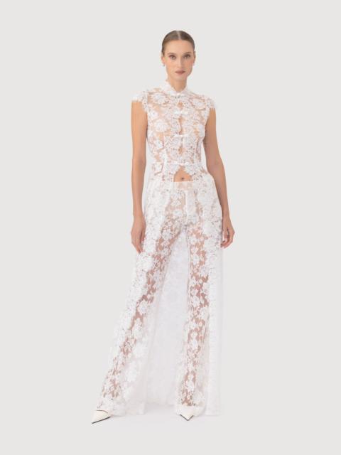 SAU LEE SAPHINA LACE TOP