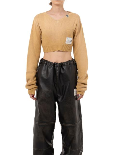 Maison MIHARAYASUHIRO Sun Faded Like Cropped Knit Sweater