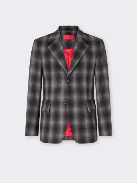 Ferrari Tartan Wool Flannel Blazer