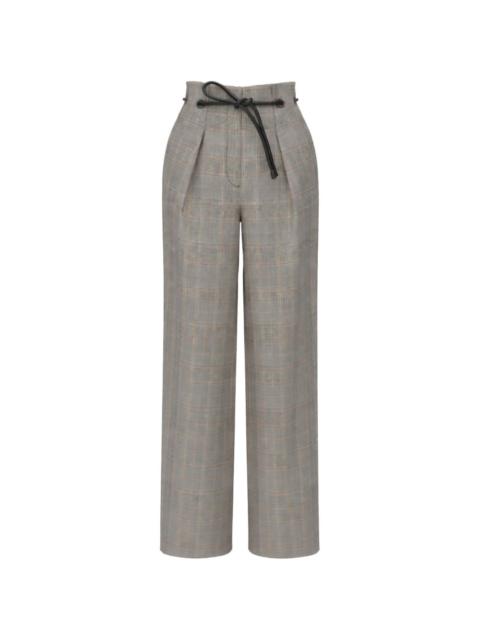 3.1 Phillip Lim check drawstring trousers