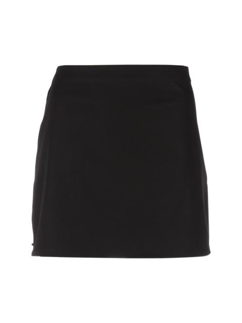 high-waist miniskirt