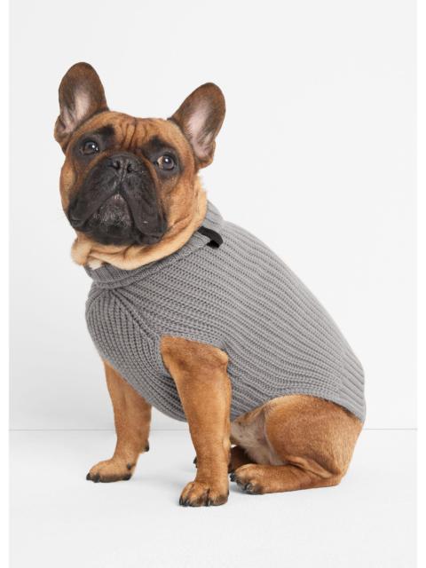 Vince Wool and Cashmere Shaker-Stitch Dog Sweater