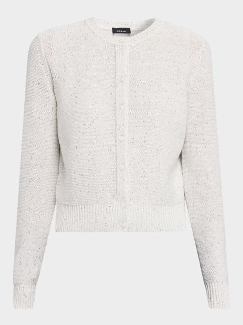 AKRIS Knit Cardigan with Sequins