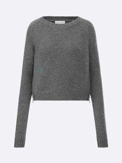 Round-Neck Zipped Sweater