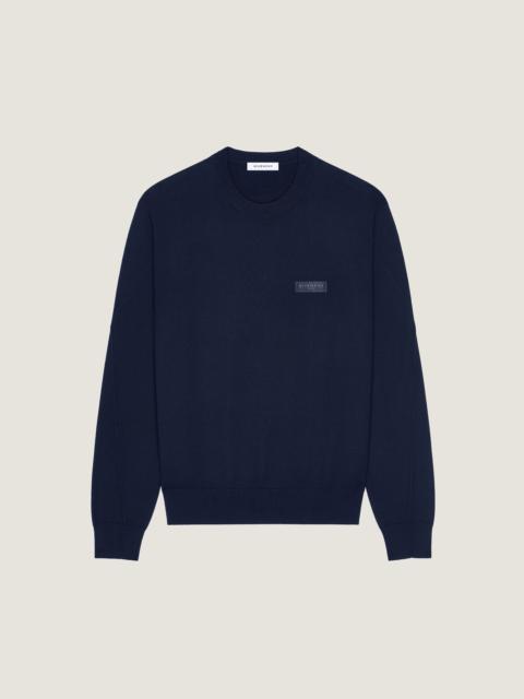 Givenchy SWEATER IN WOOL WITH GIVENCHY PARIS GROS GRAIN