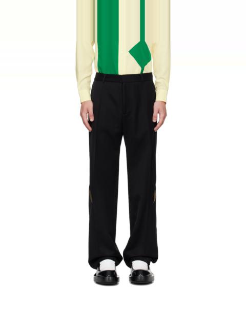 Black Slashed Trousers