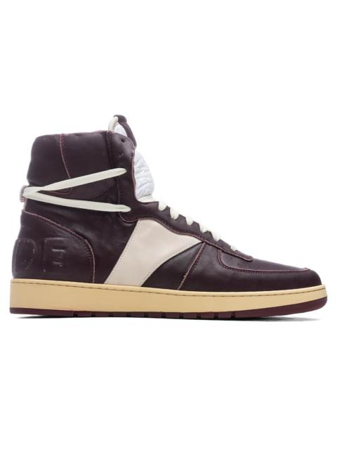 Rhude Rhecess Hi Top Sneaker Maroon