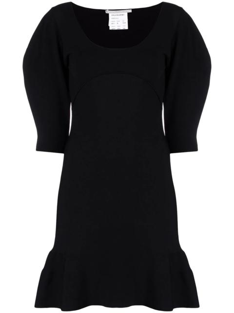 Stella McCartney scoop-neck puff-sleeve knitted dress
