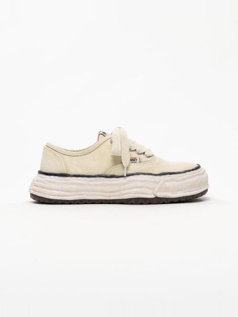 Maison MIHARAYASUHIRO "BAKER 26" OG Sole Bleached Canvas Low-top Sneakers