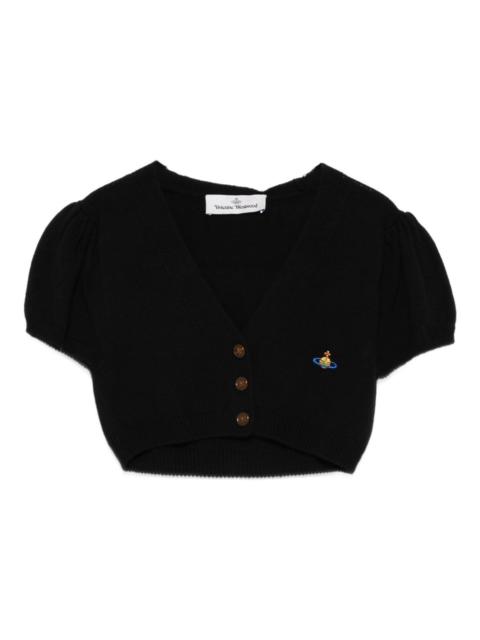 Vivienne Westwood Ida puff-sleeve cropped cardigan