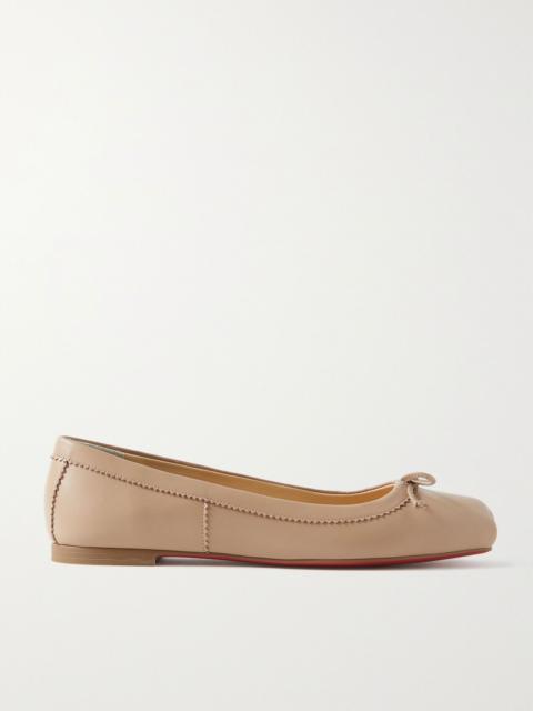 Christian Louboutin Mamadrague leather ballet flats Sand