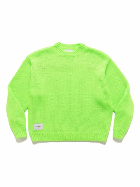 WTAPS Crew Neck 01 / Sweater / Poly. Green